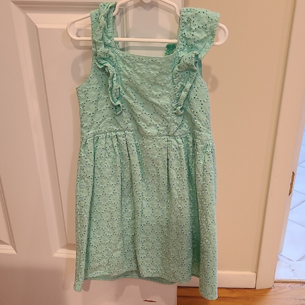 Crown & Ivy Light Green Kids Dress